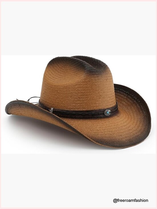 Classic Western Cowgirl Hat with Adjustable Fit, Breathable Straw main image 5